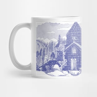 Alpine in Cyan Blue Mug